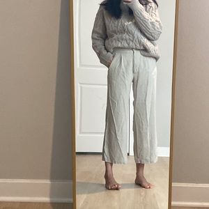 Jesse Kamm oatmeal cream linen pants